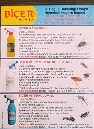 BİÇER KARA SİNEK İLACI 500 ML.