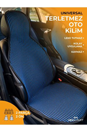 Meka Part Oto Koltuk Koruyucu Kılıf 2 Parça Universal Ön Koltuklar %100 Pamuk