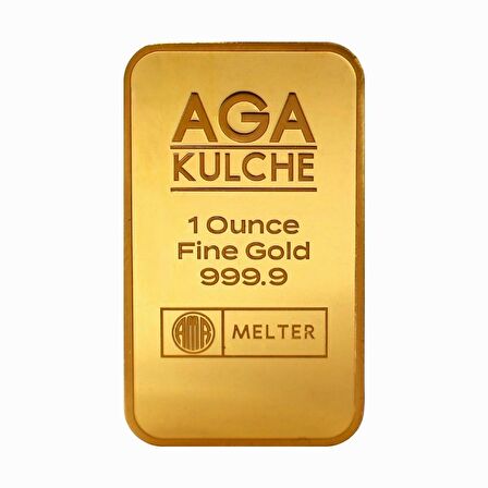 AgaKulche 1 Ons 31.10 Gram (999.9) 24 Ayar Themis Külçe Altın