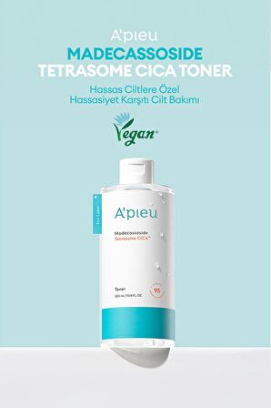 Hassas ve Yıpranmış Ciltler için Cica İçerikli Tonik A'PIEU Madecassoside Tetrasome Cica Toner