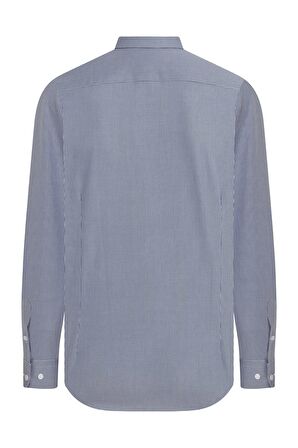 Slim Fit Pötikare Lacivert Gömlek | S