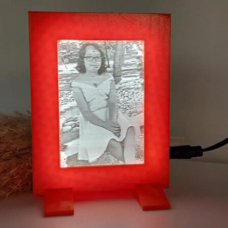 Kişiye özel 3D led ışıklı fotoğraf ve çerçeve