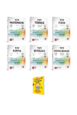 TYT Matematik Türkçe Fizik Kimya Biyoloji ve Sosyal Bilimler 6lı Denemeleri