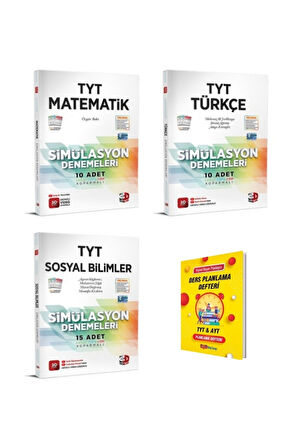TYT Matematik Türkçe ve Sosyal Eşit Ağırlık 3lü Deneme Seti