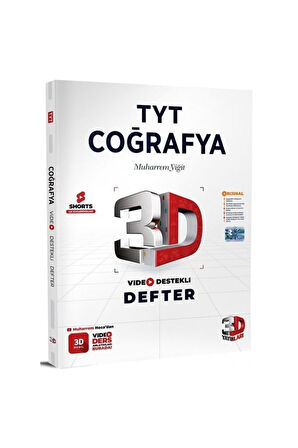 2024 3D TYT Coğrafya Video Destekli Defter