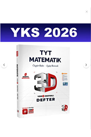 2026 Tyt Matematik Video Destekli Defter