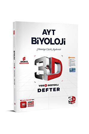 3d Ayt Biyoloji Defter Video Destekli