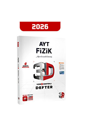 2026 3D AYT Fizik Video Destekli Defter