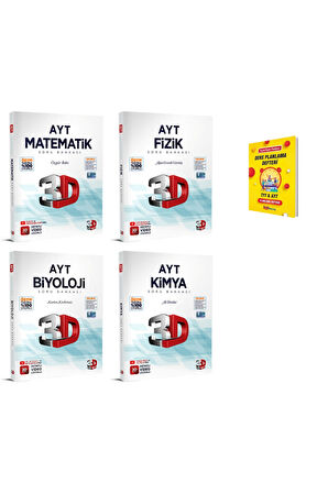AYT Matematik Fizik Kimya ve Biyoloji Soru Bankası 4lü Set
