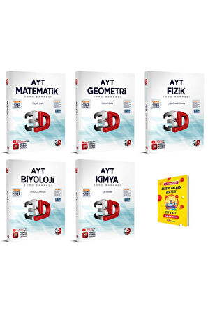 AYT Matematik Geometri Fizik Kimya ve Biyoloji Soru Bankası 5li Sayısal Set