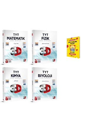 TYT Matematik Fizik Kimya ve Biyoloji Soru Bankası 4lü Set