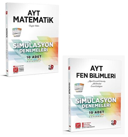 3D Yayınları Ayt Matematik + Fen Bilimleri Deneme Seti 2023