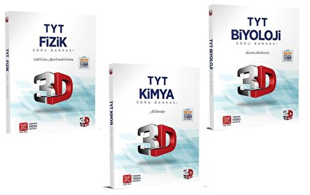 3D Yayınları Tyt Fizik Kimya Biyoloji Soru Bankası Seti 2023