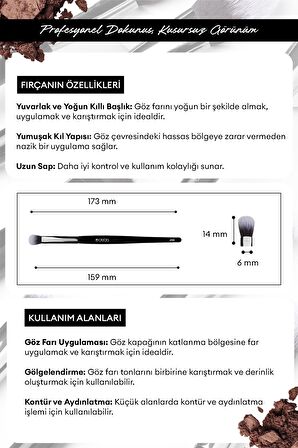 Yuvarlak Karıştırma Fırçası Cre'Ars Round Blending Brush #126