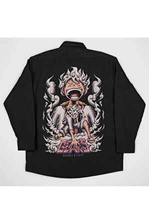 Monkey D. Luffy Gear 5 Baskılı Unisex Anime Karakter Gömlek