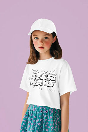 Star Wars Yıldız Savaşları Yazılı Unisex Film Çocuk Tişört (1-12 Yaş)