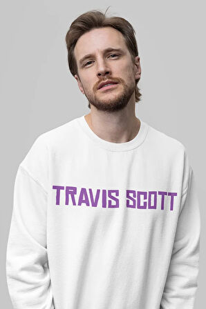 Travis Scott Baskılı Unisex Oversize Rapper Sweatshirt