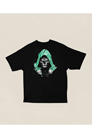 Doctor Doomsday Marvel Karakter Baskılı Unisex Oversize Doom Tişört