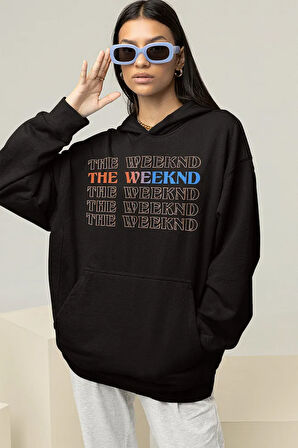 Tasarım The Weeknd 103.5 Dawn Fm Yazılı Unisex Oversize Rapper Hoodie