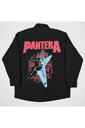 Pantera Rock Metal Baskılı Unisex Müzik Grubu Gömlek
