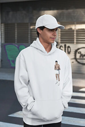 Tasarım Muhammed Alii Clay Baskılı Unisex Oversize Efsane Boksör Hoodie