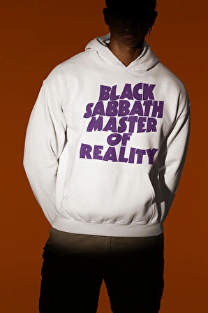 Anime Baskılı Unisex Oversize Black Sabbath Master Of Reality Hoodie