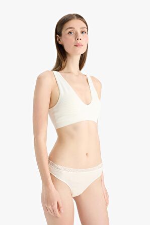 DeFacto Dantel Detaylı Ribana 3'lü Slip Külot-Fall in Love E7661AX25SPPN36