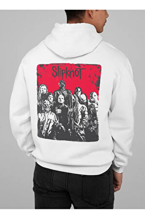 Slipknot Baskılı Unisex Oversize Müzik Grubu Rock Metal Hoodie