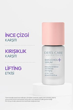 Bakuchiol Serum Doğal Retinol Etkili Kırışıklık ve İnce Çizgi Karşıtı Serum (30 ml)