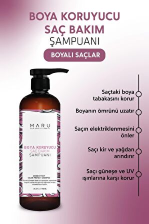 Maru Renklendirme Işlemi Görmüş Saçlar Için Renk Koruyucu Şampuan 750 ml
