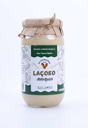 LAÇOKO 2 Kg İsme – Kişiye Özel Şekersiz, Saf, Katkısız Fıstık Ezmesi Glutensiz, Vegan, Doğal Az Kavrulmuş (Çiğ) Yer Fıstığı Ezmesi (2 KG) Peanut Butter