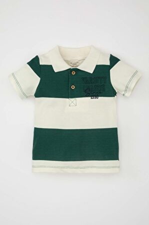 DeFacto Erkek Bebek Baskılı Kısa Kollu Polo Tişört C5912A524SMWT34