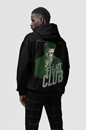 Fight Club Tyler Durden Baskılı Unisex Oversize Film Karakteri Hoodie