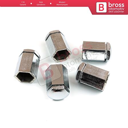 Opel Astra G H Corsa C D E Meriva A B Vectra C Zafira A İçin 5 Adet Krom Renk Bijon Kapağı 32 mm