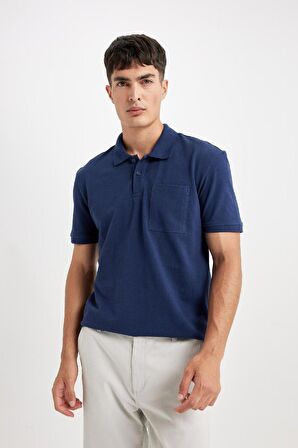 DeFacto New Regular Fit Kısa Kollu Pike Polo Tişört D4610AX24SMNV241