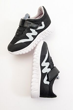 Mnpc Erkek Çocuk Siyah Hafif Spor Ayakkabı