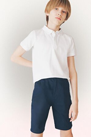 DeFacto Erkek Çocuk Cepli Basic Düz Gabardin Şort C2955A825SMNV135