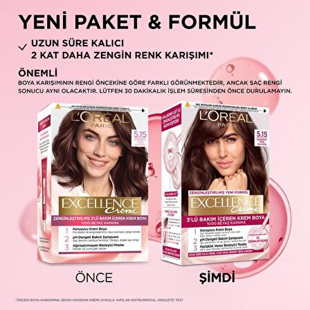 L’Oréal Paris Excellence Creme 5.15 Efsanevi Türk Kahvesi Saç Boyası