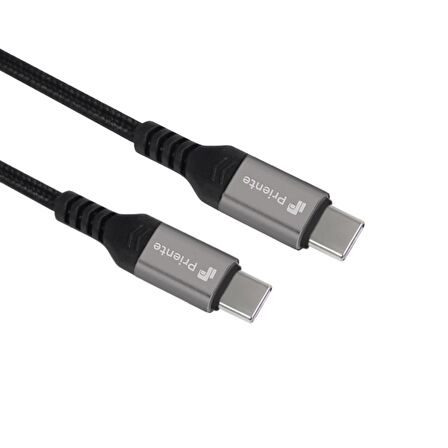 PD60CC 60W Örgülü Type-C To Type-C Hızlı Data/Şarj Kablosu 1.5 Metre (Priente Türkiye Garantili)