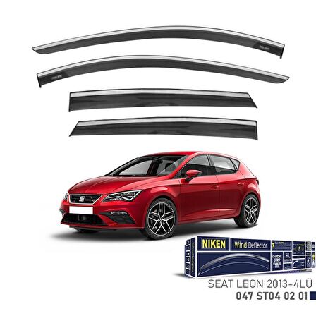 Seat Leon Niken Kromlu Cam Rüzgarlığı 4lü Set 2013 ve üstü