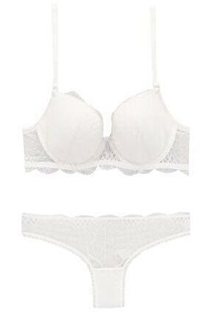 Pierre Cardin Kadın Dantelli Destekli Regular Sütyen Takım
