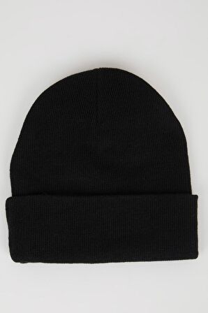 DeFacto Erkek Baskılı Triko Bere A5068AX24WNBK27