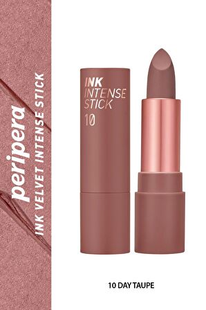 Yoğun Renk Pigmentli, Kadife Görünümlü Ruj Peripera Ink Velvet Intense Stick (010 Day Taupe)