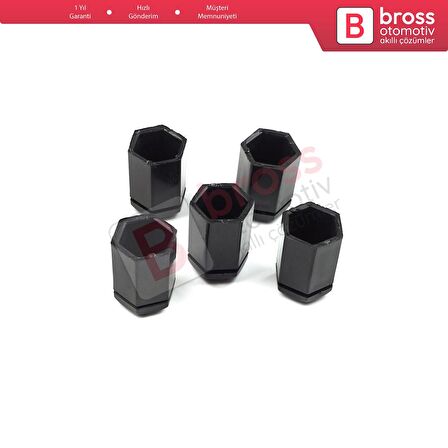 Opel Astra G H Corsa C D E Meriva A B Vectra C Zafira A 13160977 İçin 5 EA Siyah Bijon Kapağı 32 mm