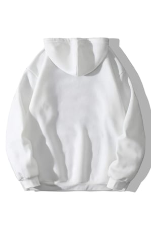 Unisex Happiest Baskılı Oversize Kapşonlu Sweatshirt