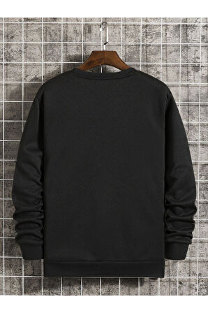 Unisex Atalanta Baskılı Bisiklet Yaka Oversize Sweatshirt