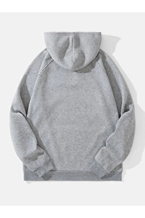 Unisex Atalanta Baskılı Oversize Kapşonlu Sweatshirt