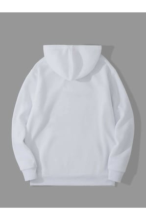 Unisex Yeşil Brooklyn Baskılı Oversize Kapşonlu Sweatshirt