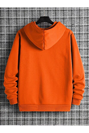 Unisex Los Angeles Baskılı Oversize Kapşonlu Sweatshirt