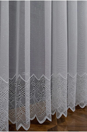 Farbateks Dikim Ara Dantel Tasarım Yeni Model 3kat Pileli Ütü Istemez Kırışmaz